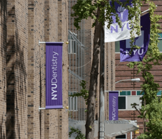 Outside of the NYU Dentistry building